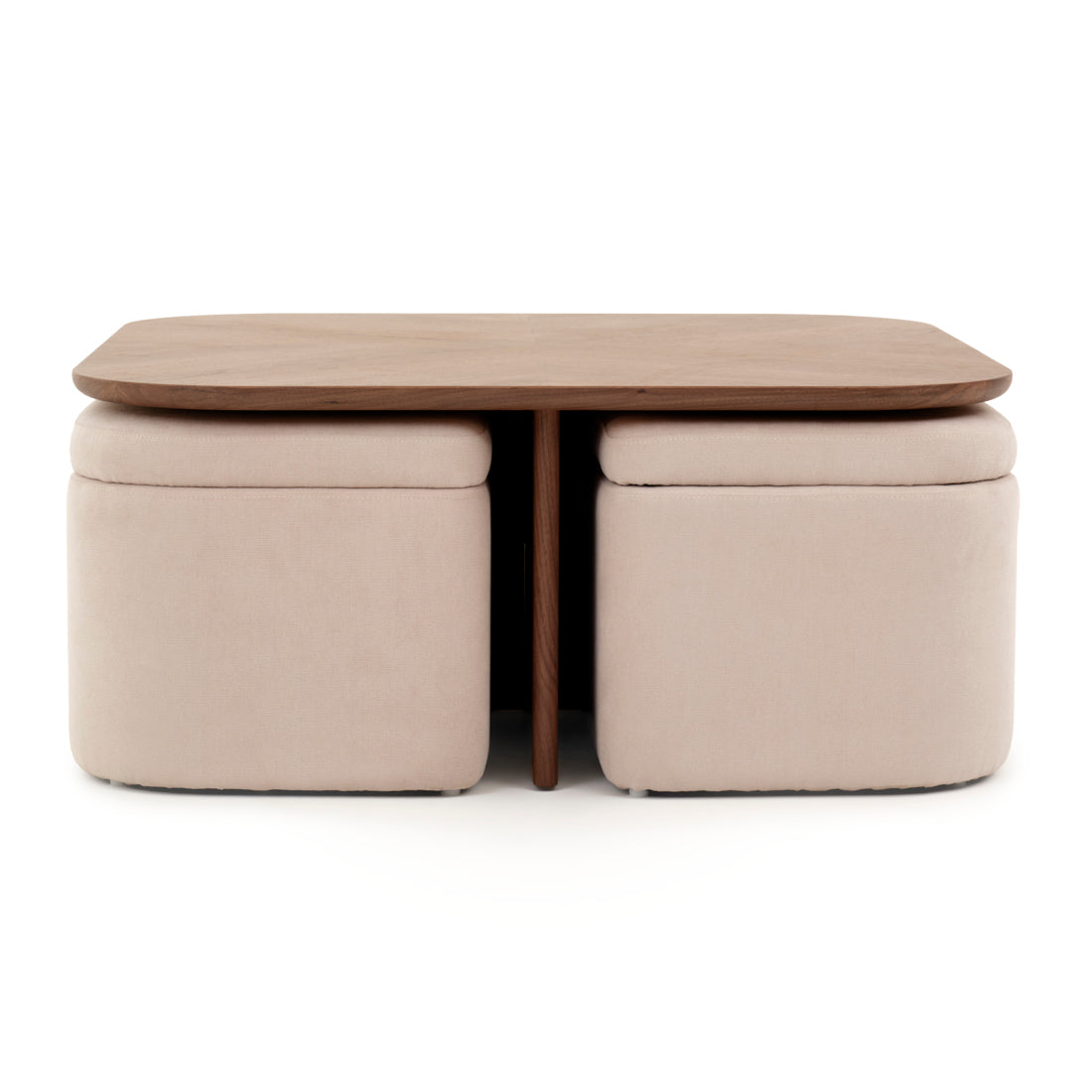 Norna Coffee Table with Storage Dark Brown