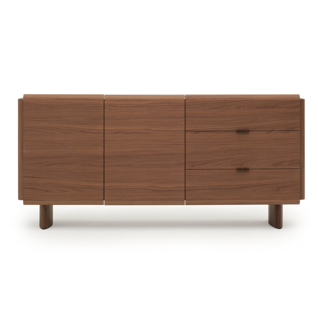 Evana Wood Sideboard Dark Brown