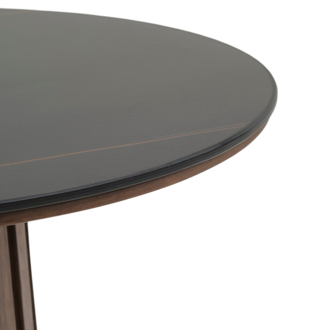 Elzie Ceramic End Table Black