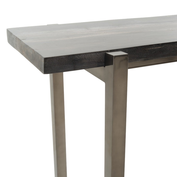 Wakerley Wood Console Table Black