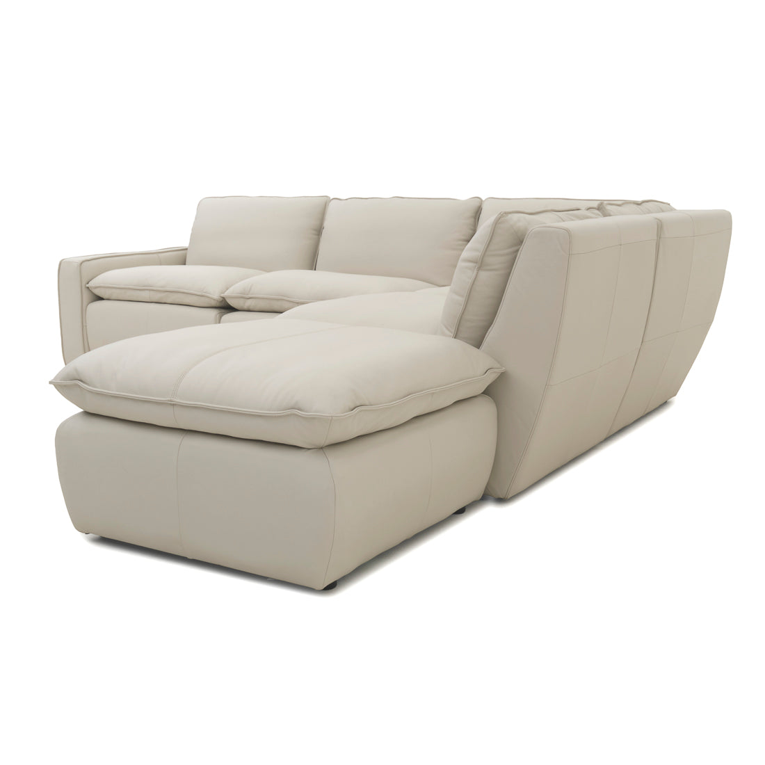Nadyna Leather Modular Set Beige