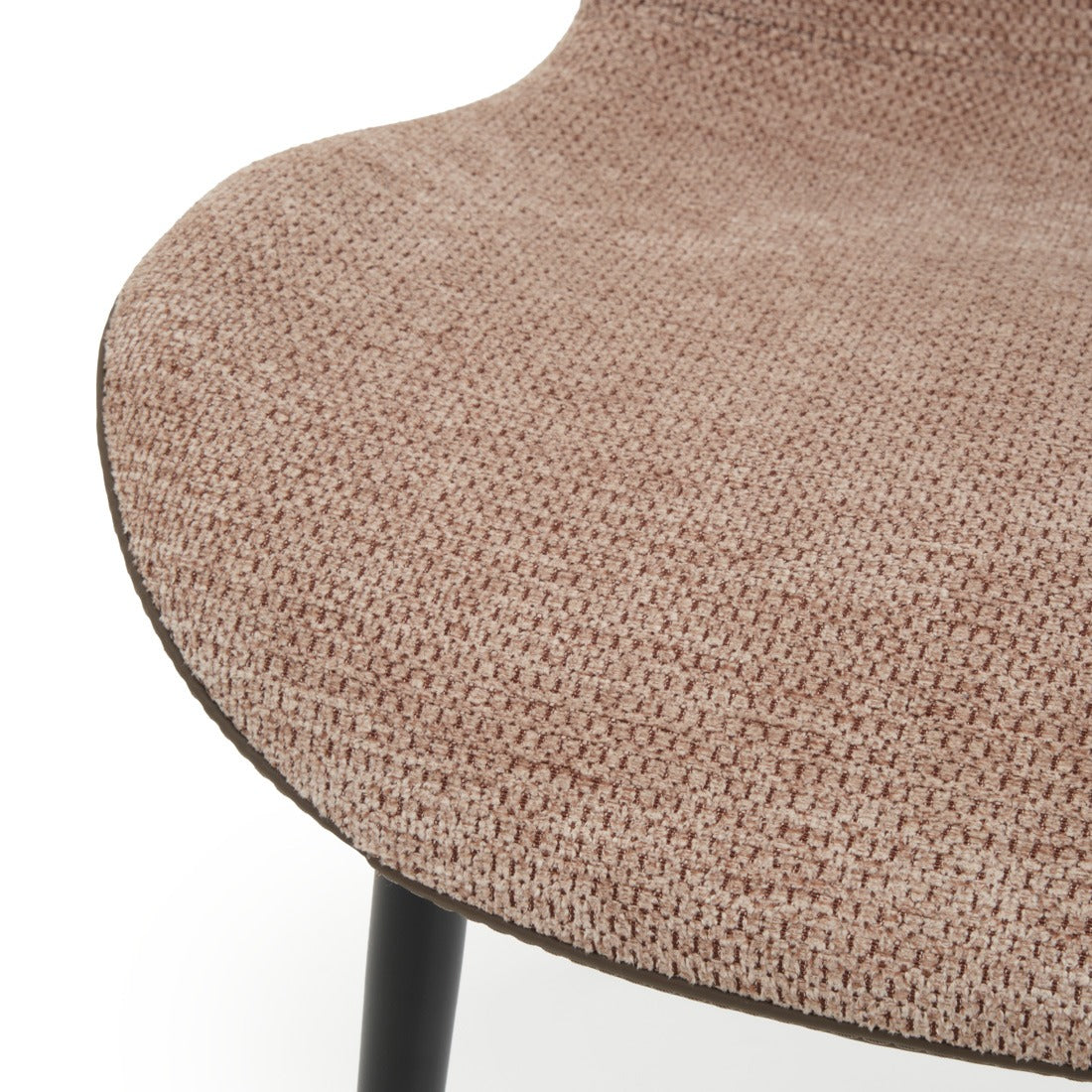 Ebina Fabric Chair Dark Brown