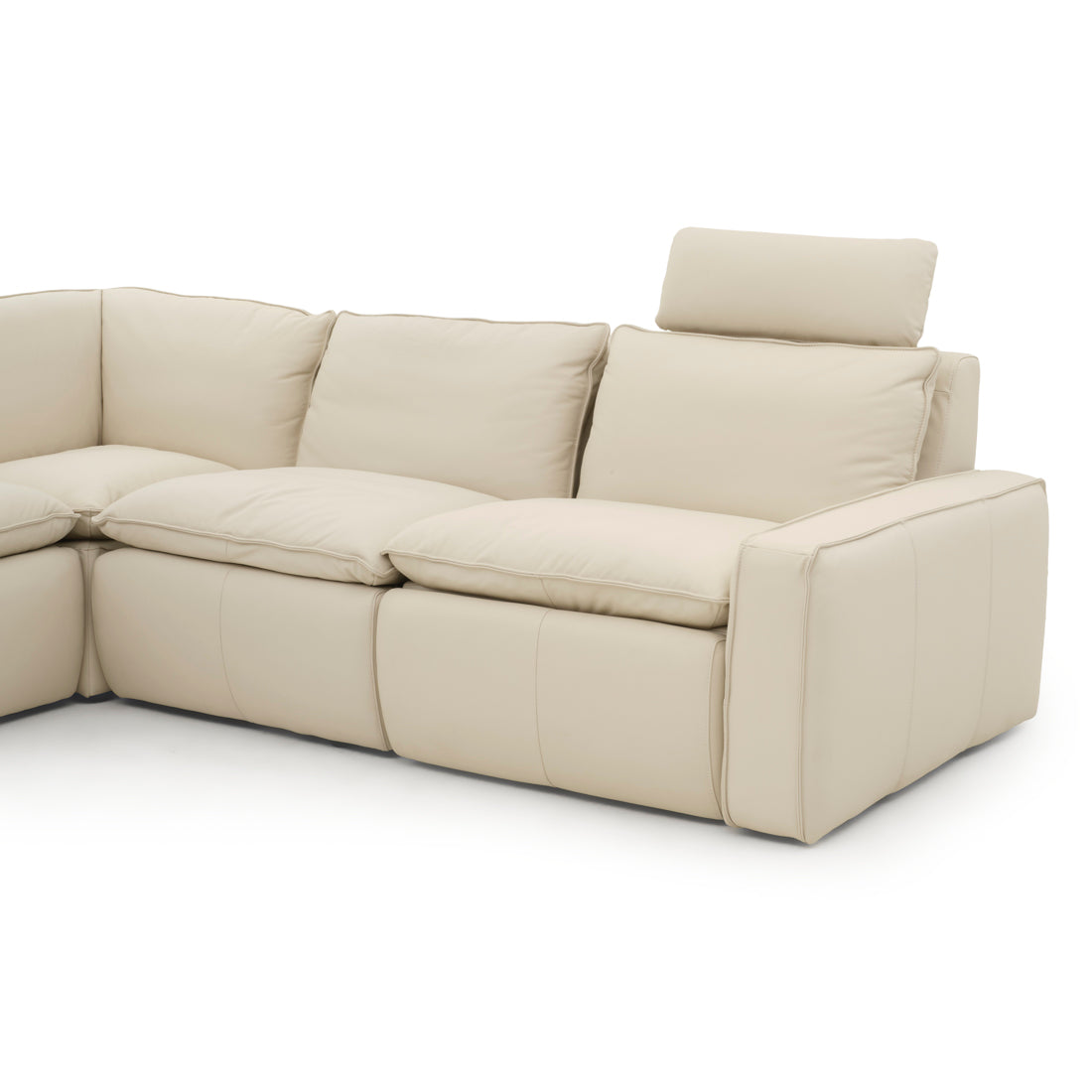 Nadyna Leather Modular Set Beige