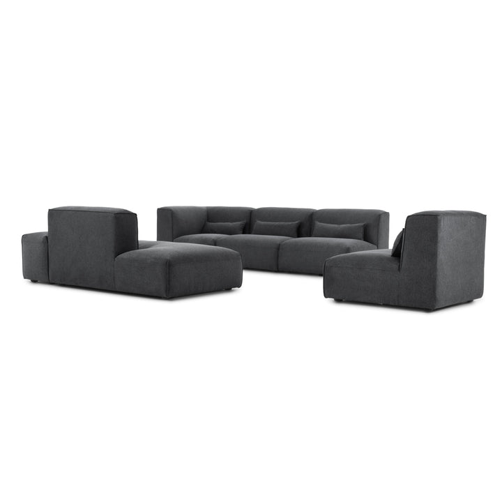 Ellemia Fabric Modular Set Dark Grey