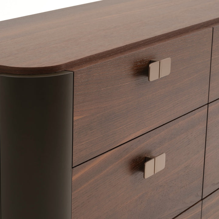 Wadena 6-Drawer Dresser Dark Brown