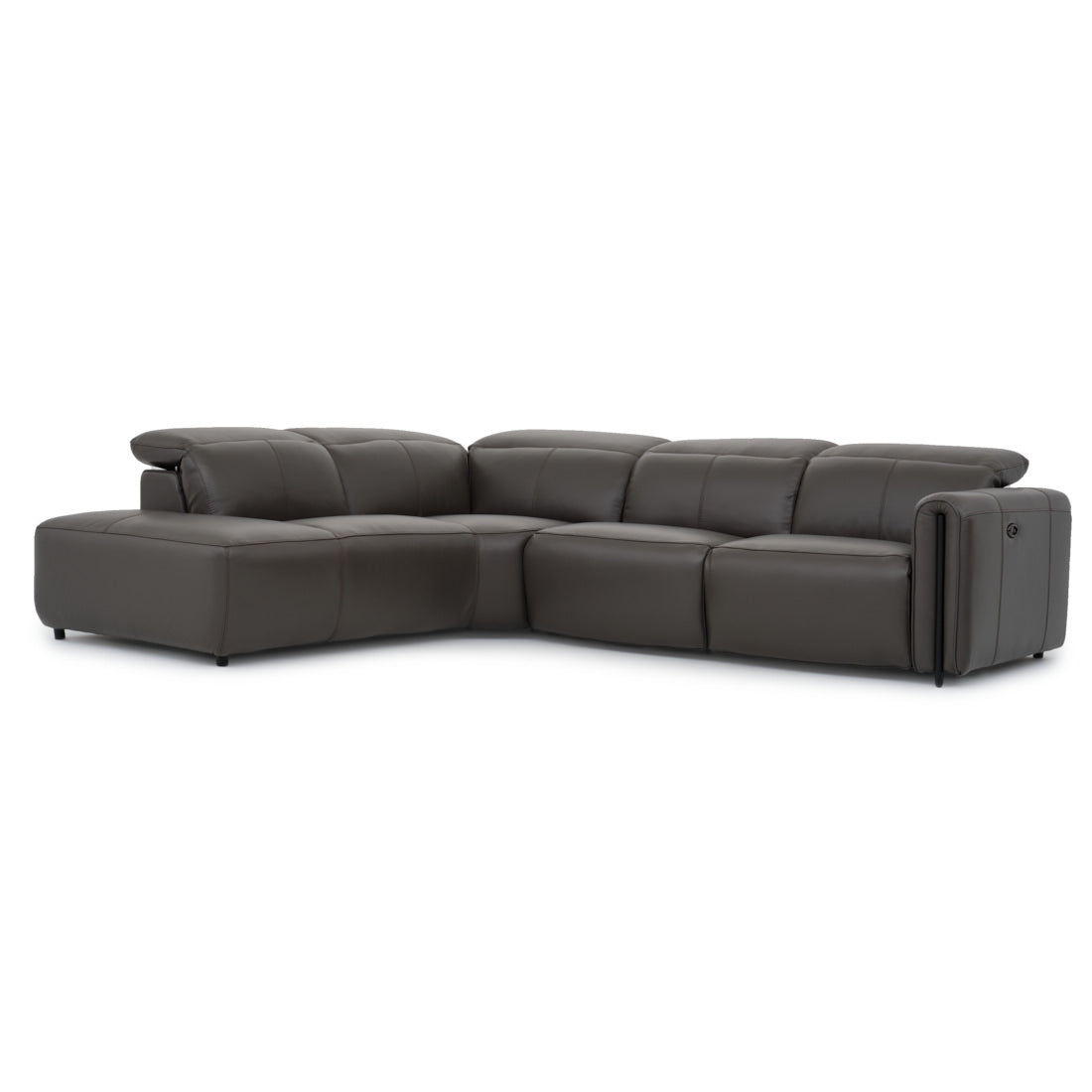 Wilnoir Reclining Sectional Sofa Dark Grey