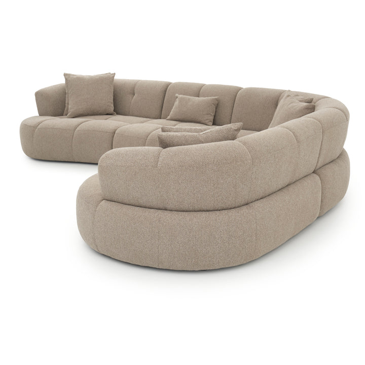 Edwina Fabric Modular Set Taupe