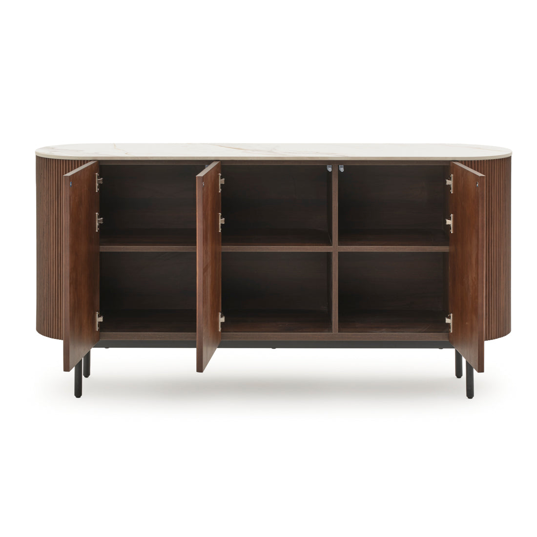 Esmeralda Wood Sideboard Dark Brown