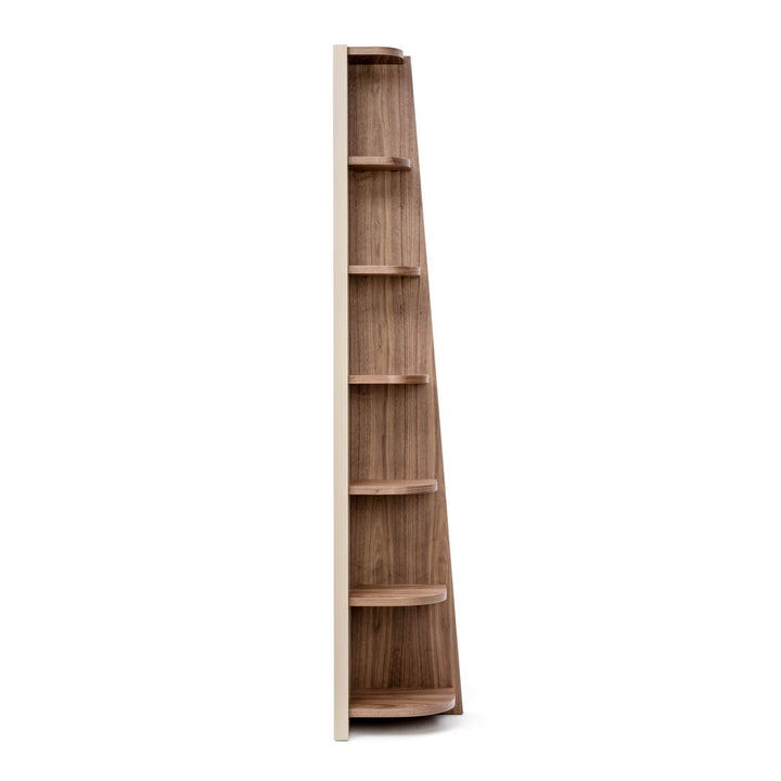 Neghan Wood Bookcase Dark Brown