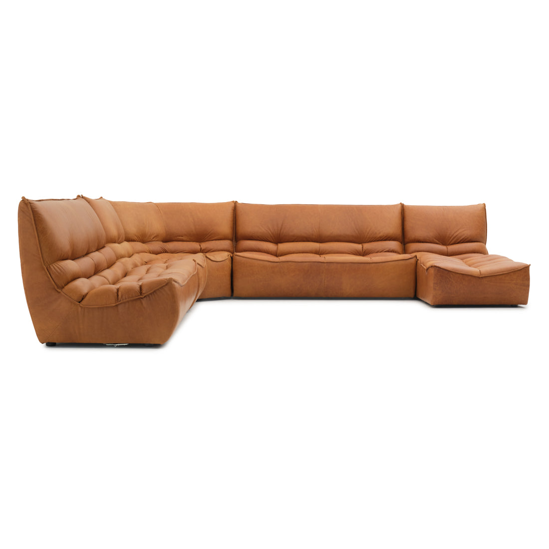 Nesto Leather Modular Set Cognac