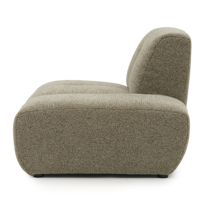 Nalinda Armless Chair W/Right Bumper Light Green