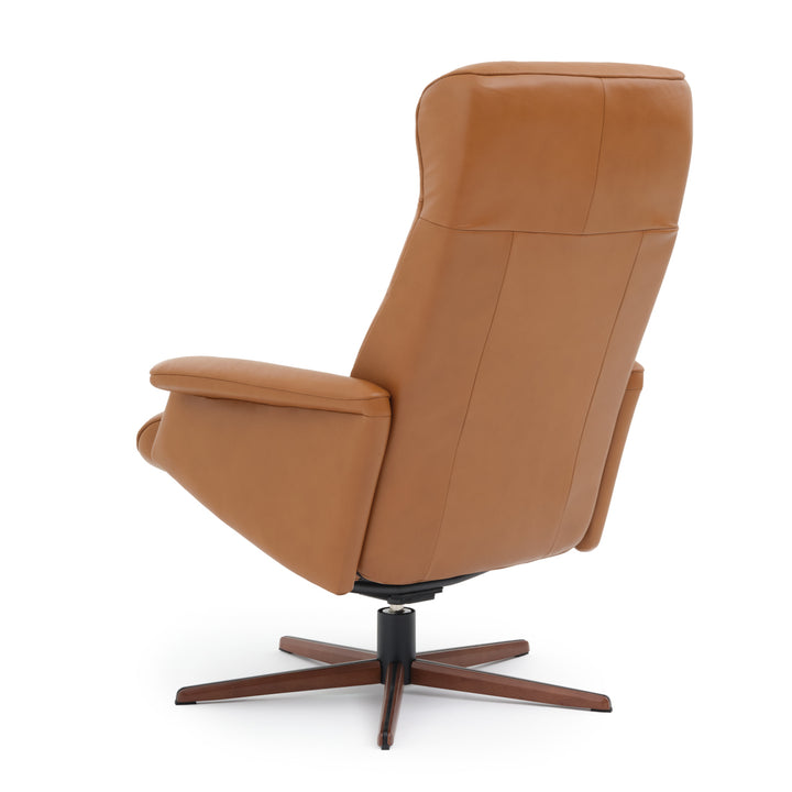 Nell Reclining Chair with Ottoman Cognac