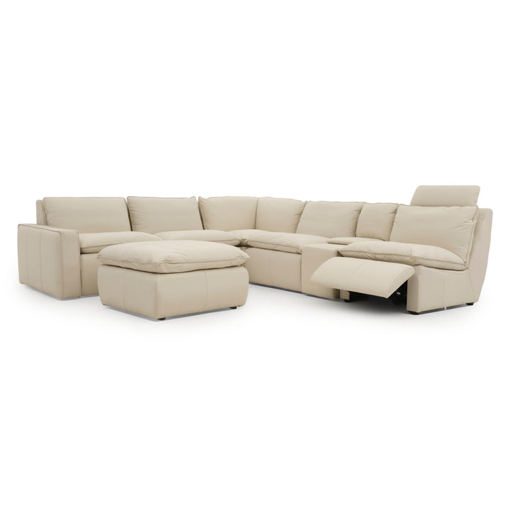 Nadyna Leather Modular Set Beige