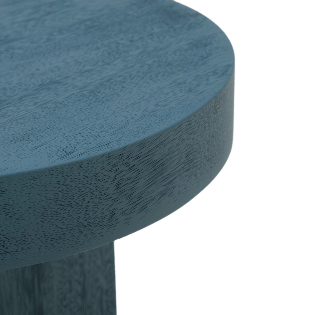 Siya Wood Accent Table Light Blue