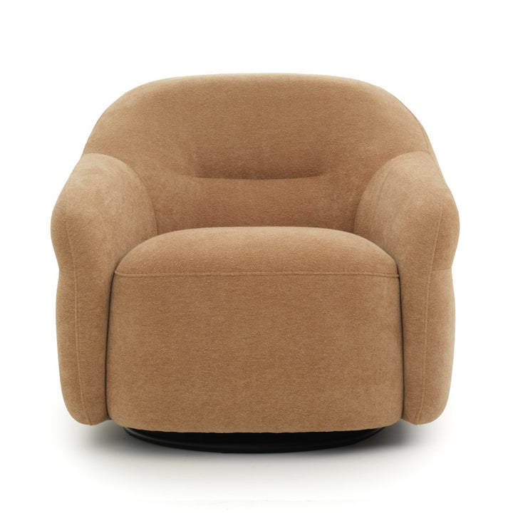 Nymeria Swivel Accent Chair Light Brown