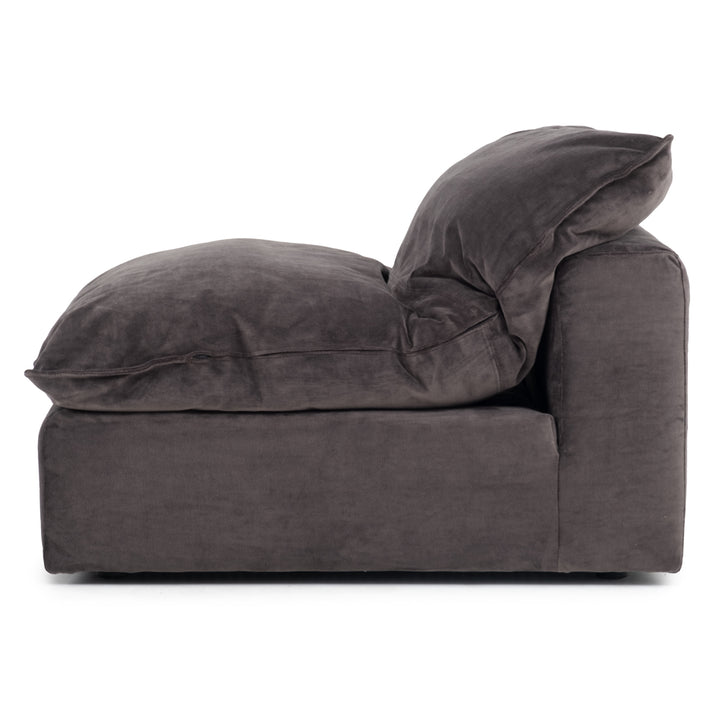 Nuage Modular Armless Chair Dark Grey