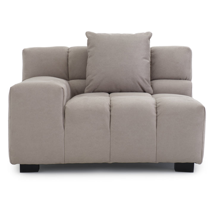 Norika Modular Left Chair Light Grey