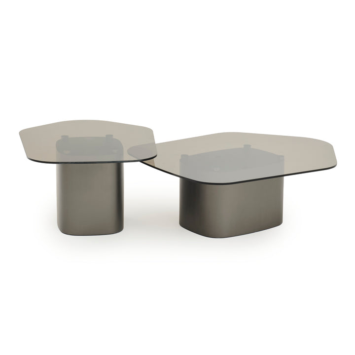 Whitford Glass Coffee Table Dark Grey