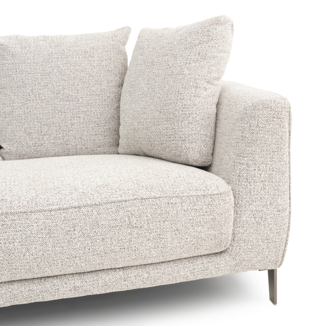 Wester Fabric Loveseat Black & White