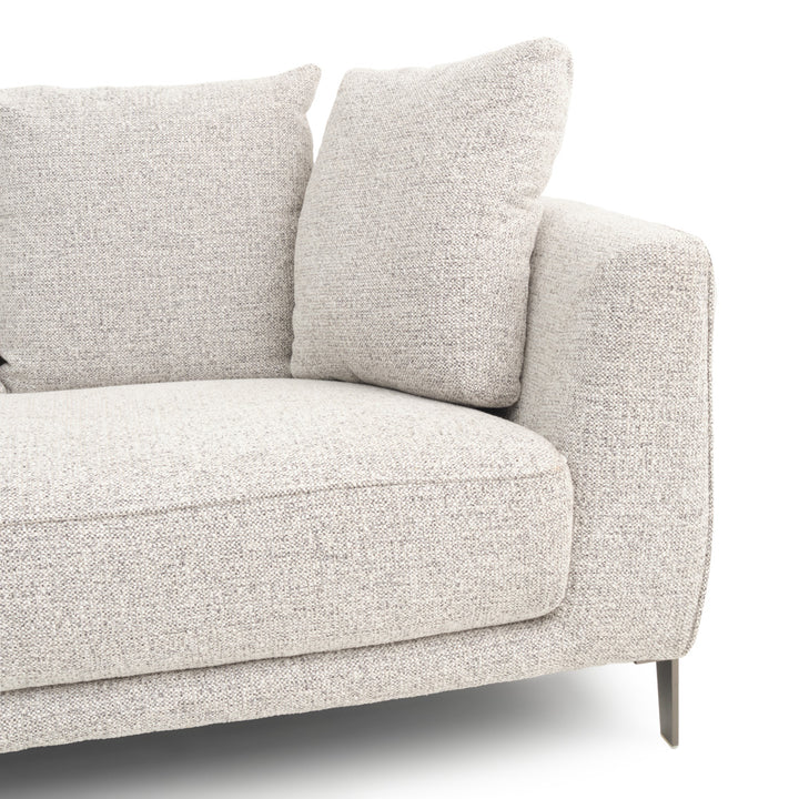 Wester Fabric Loveseat Black & White
