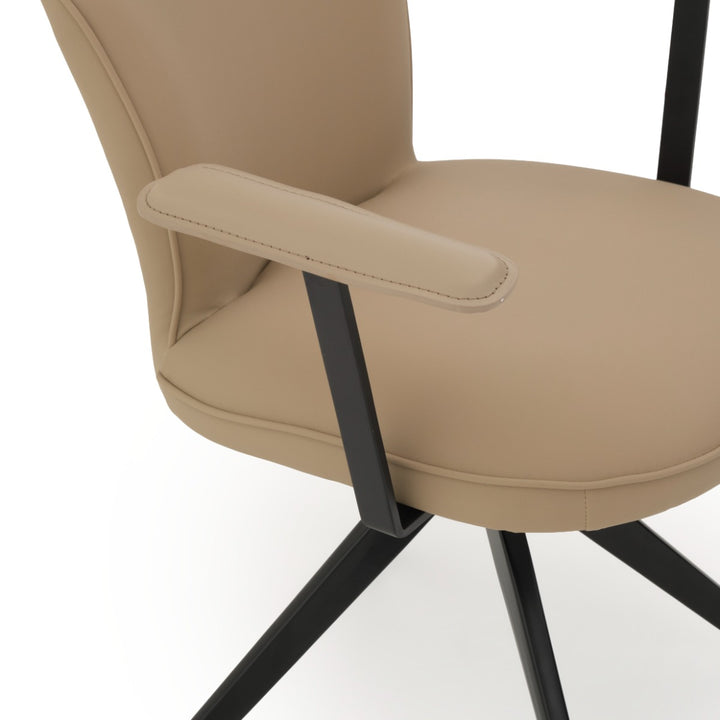 Edrian Swivel Armchair Taupe