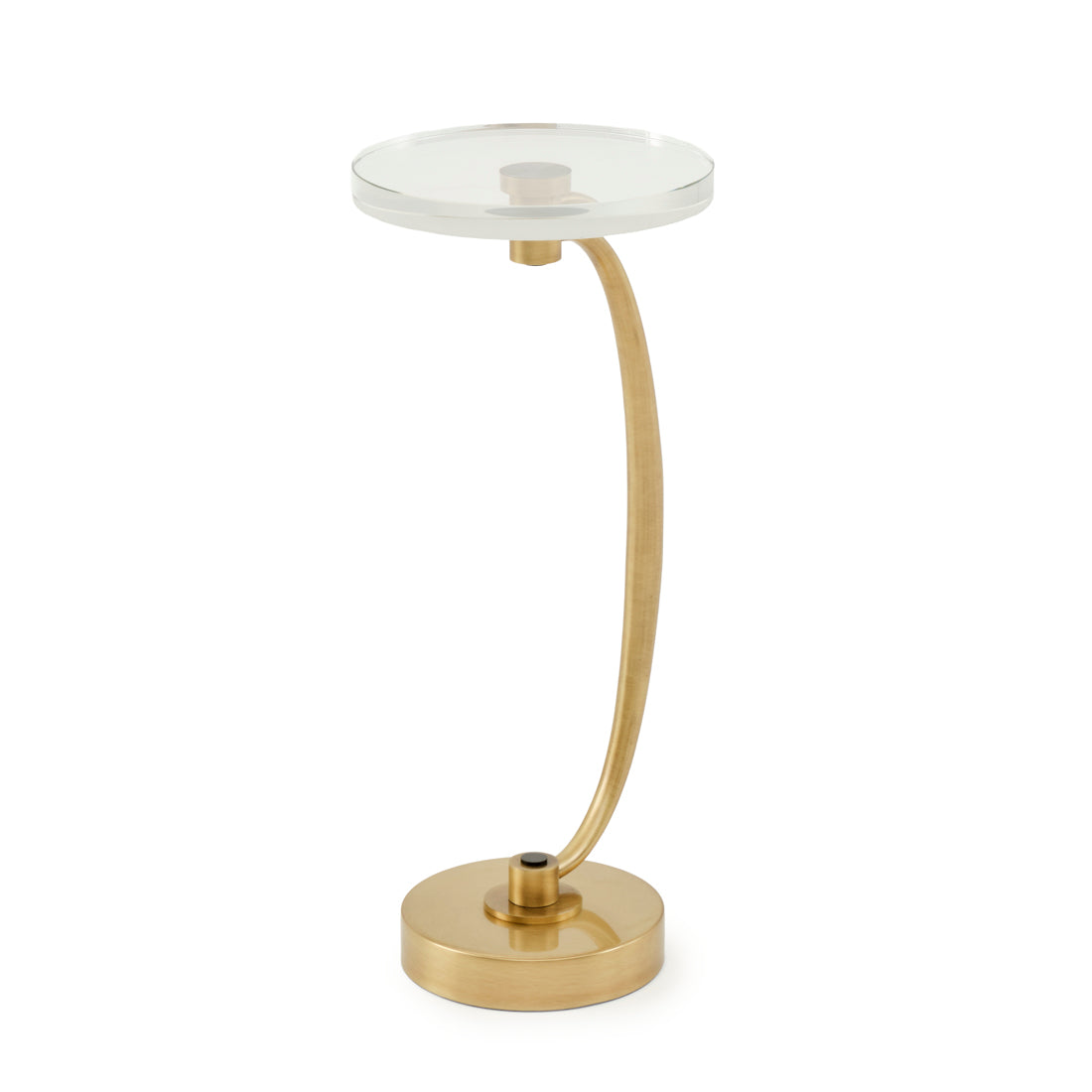 Evanly Glass Accent Table Gold