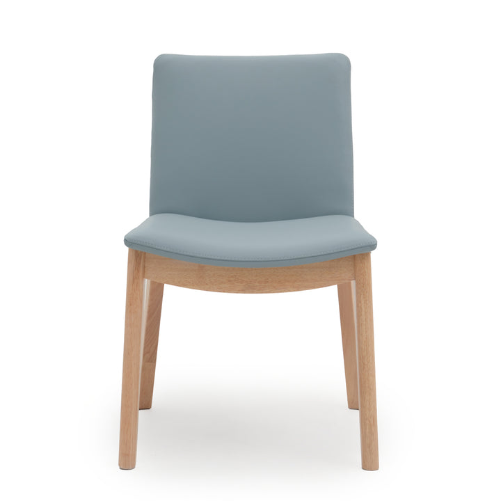 Emy Leather Chair Light Blue
