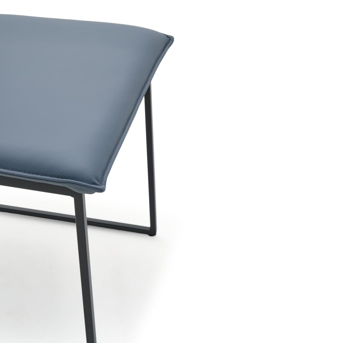 Wara Leather Chair Dark Blue