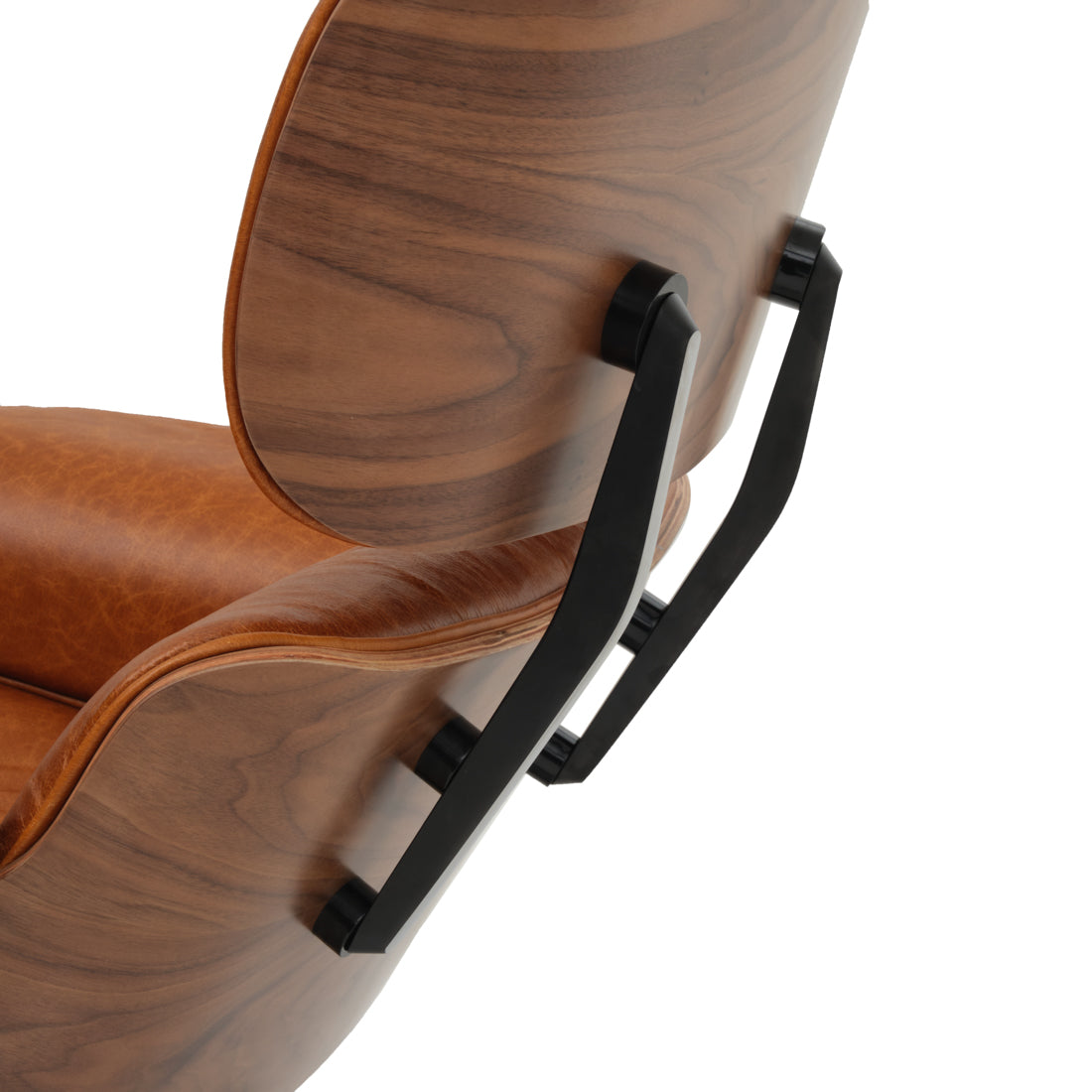 Norena Accent Chair with Ottoman Cognac
