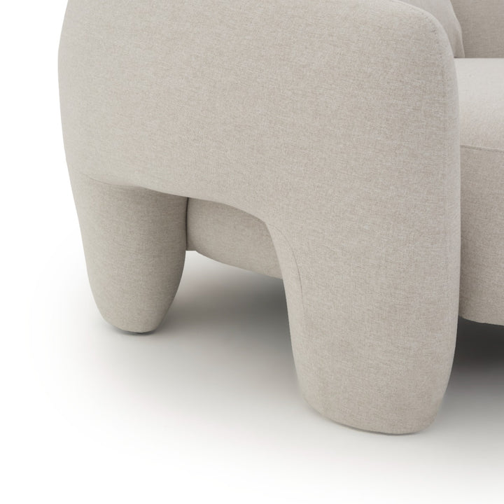 Elinda Fabric Accent Chair Beige