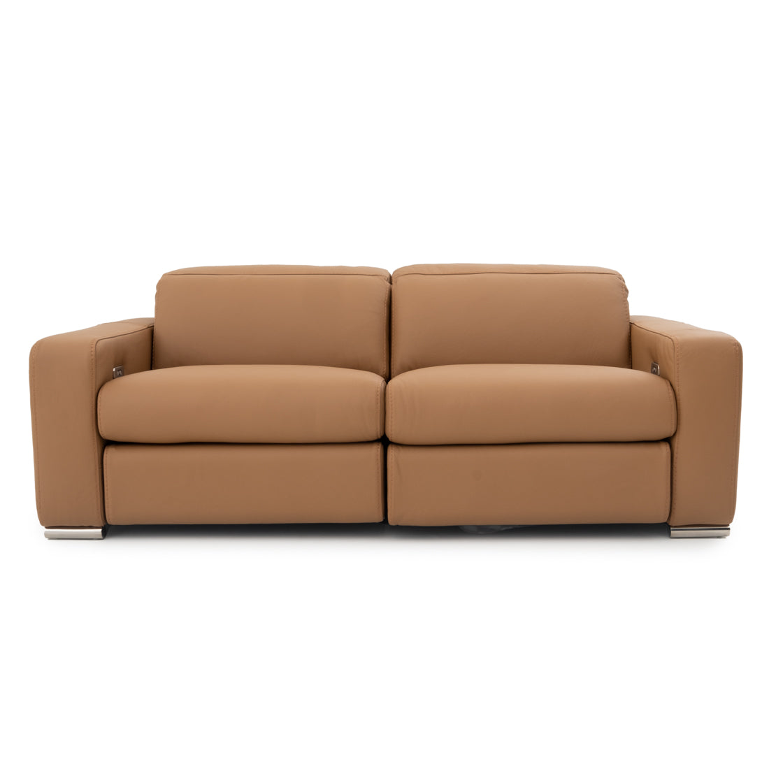 Whitmore Leather Reclining Sofa Cognac
