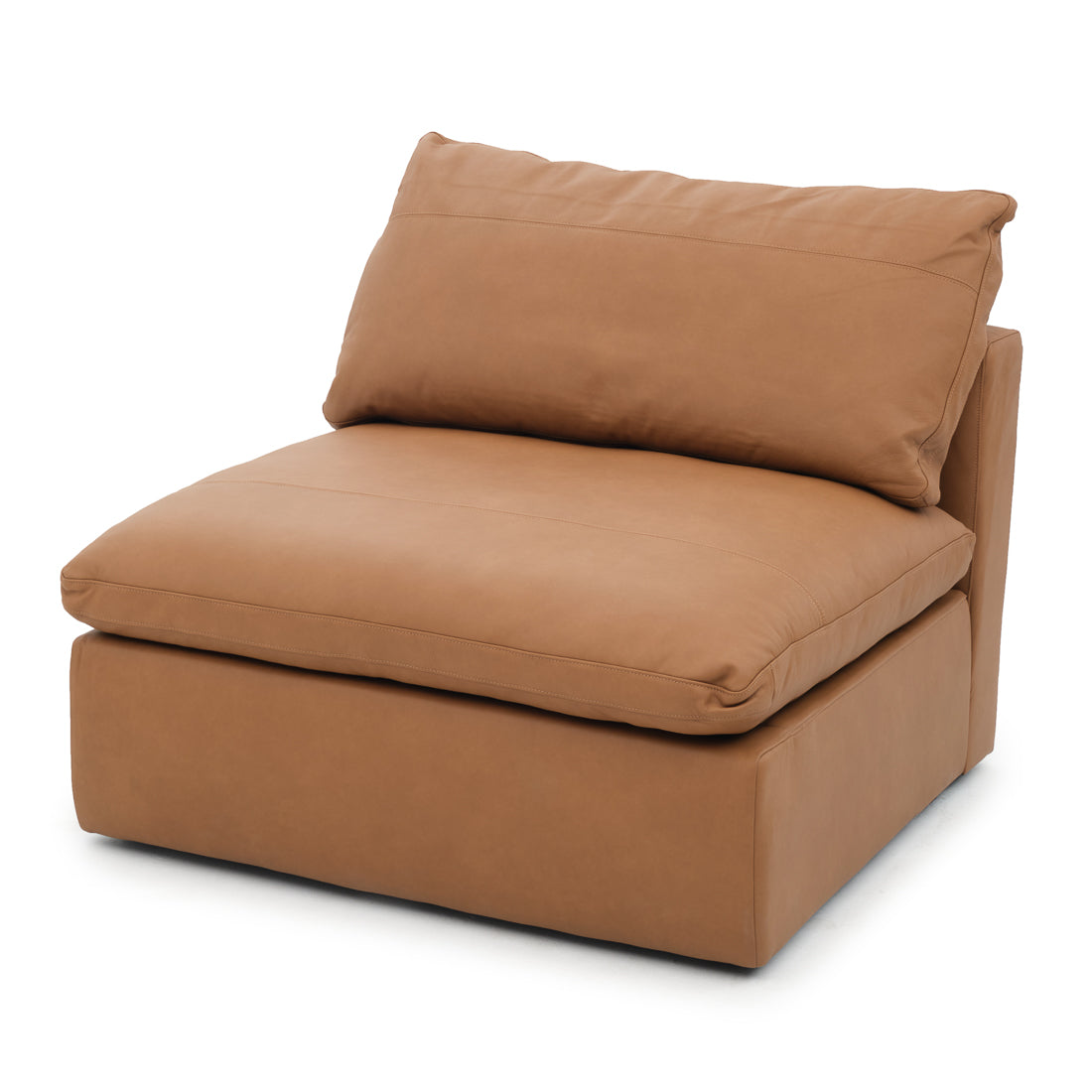 Nigella Armless Chair Cognac