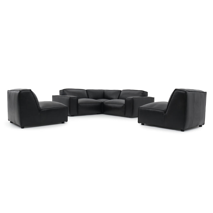 Nook Leather Modular Set Black