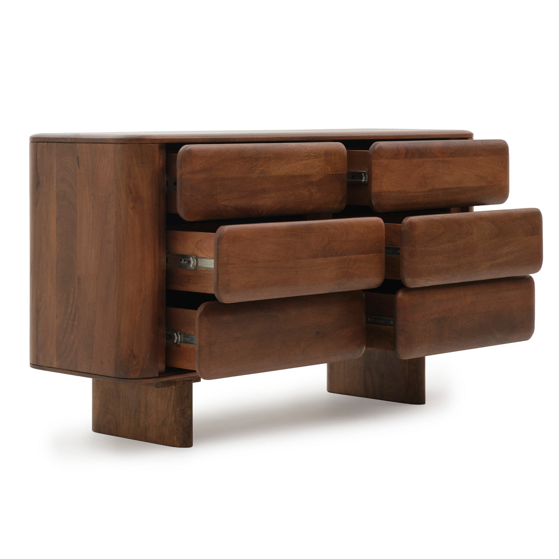 Nesta 6-Drawer Dresser Dark Brown