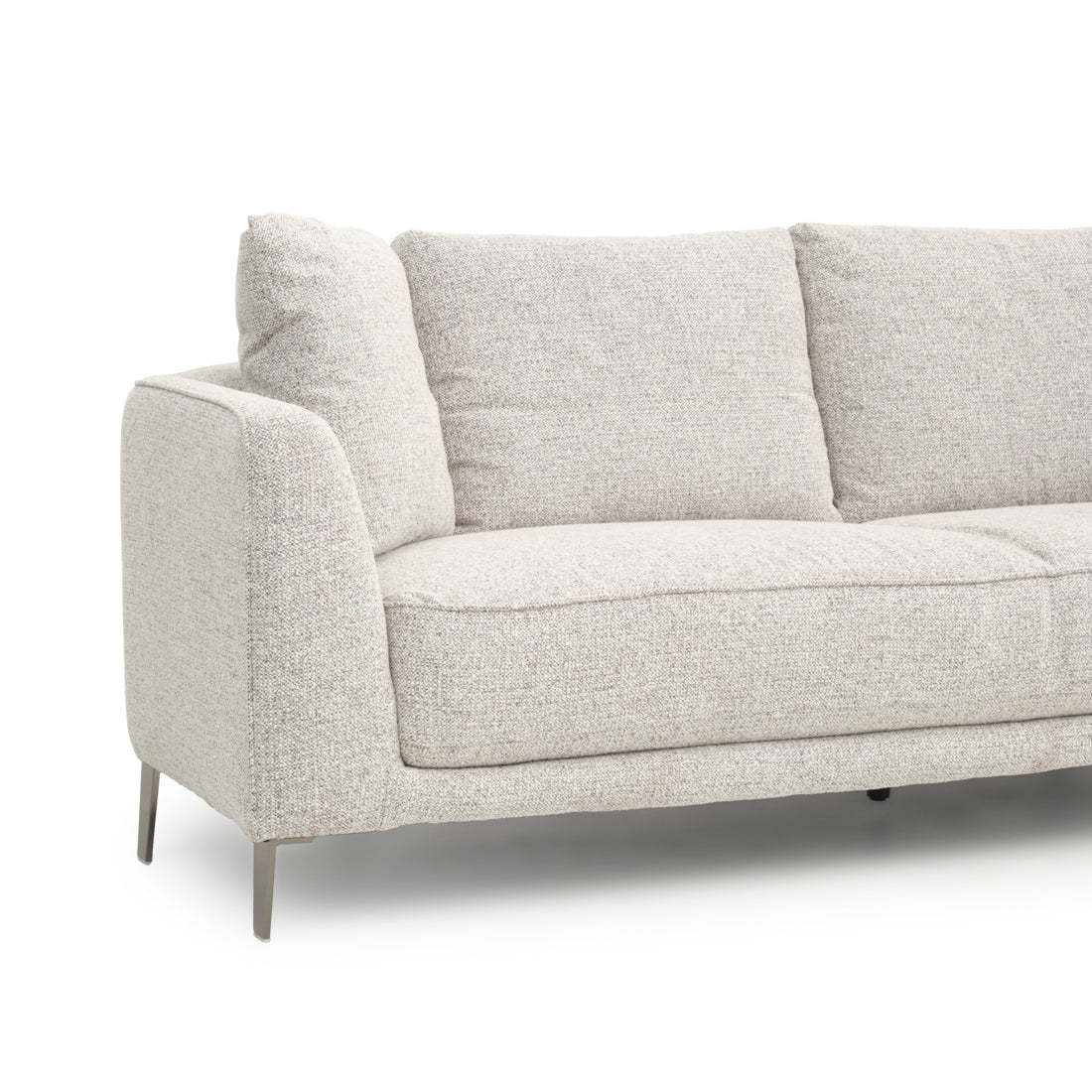Wester Fabric Sofa Black & White