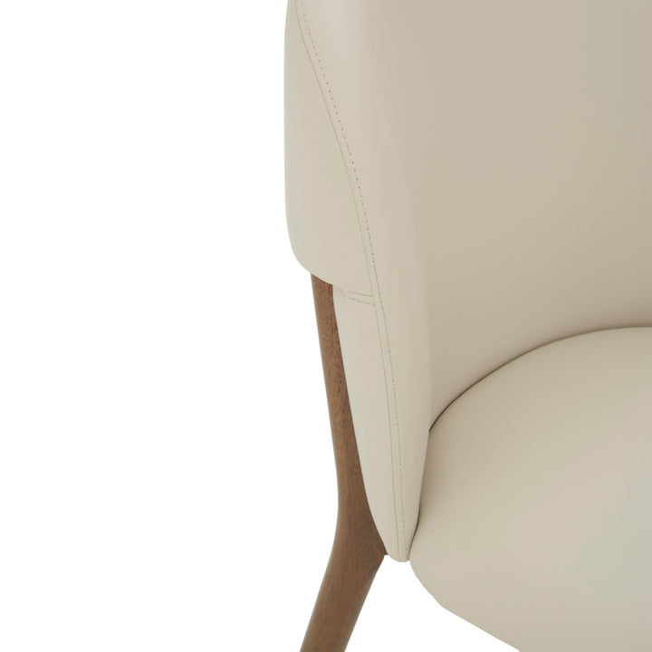 Eliora Leather Chair Beige