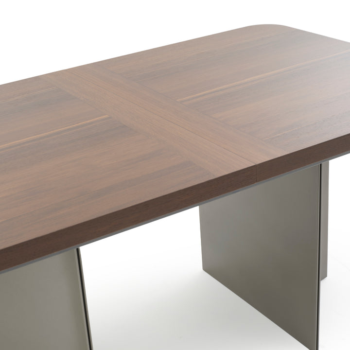 Wadena Extendable Dining Table Dark Brown