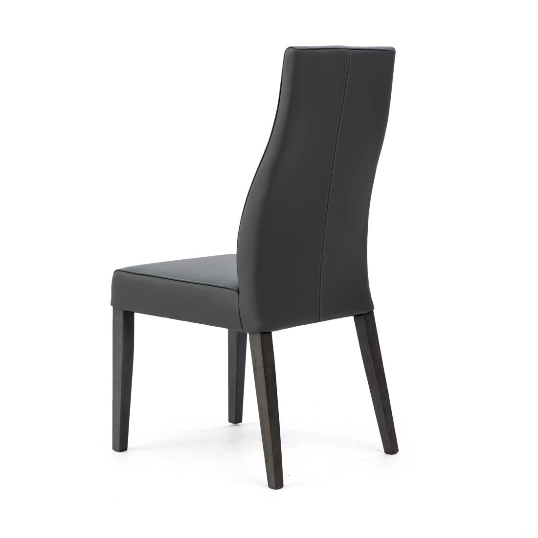 Jennifer Leather Chair Dark Grey