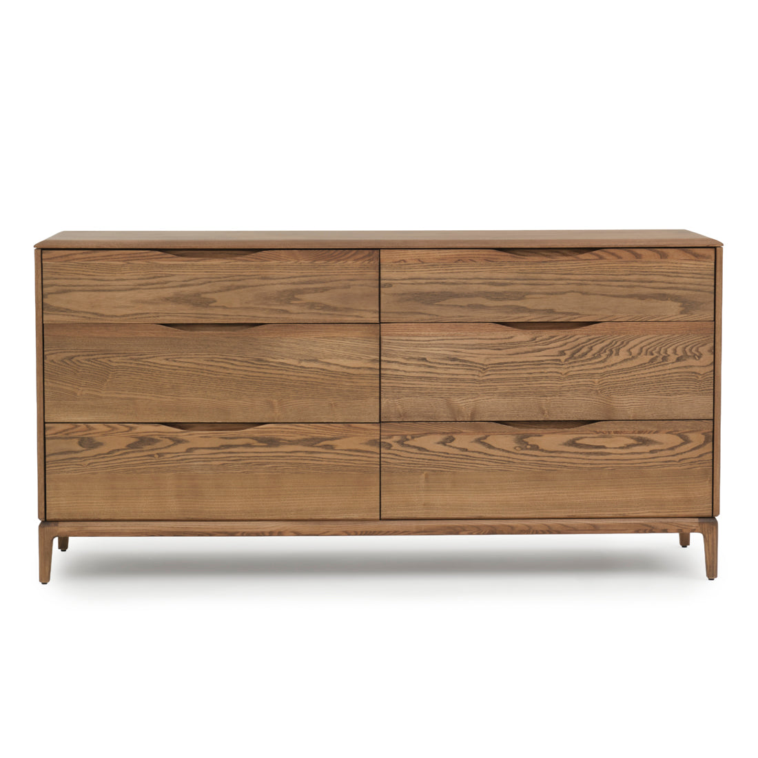 Nicolette 6-Drawer Dresser Dark Brown