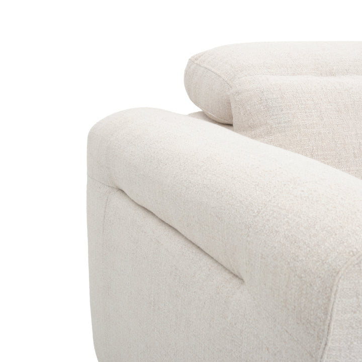 Niguel Fabric Reclining Loveseat Beige