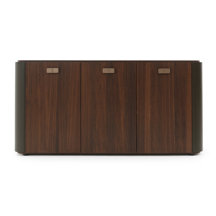 Wadena Wood Sideboard Dark Brown