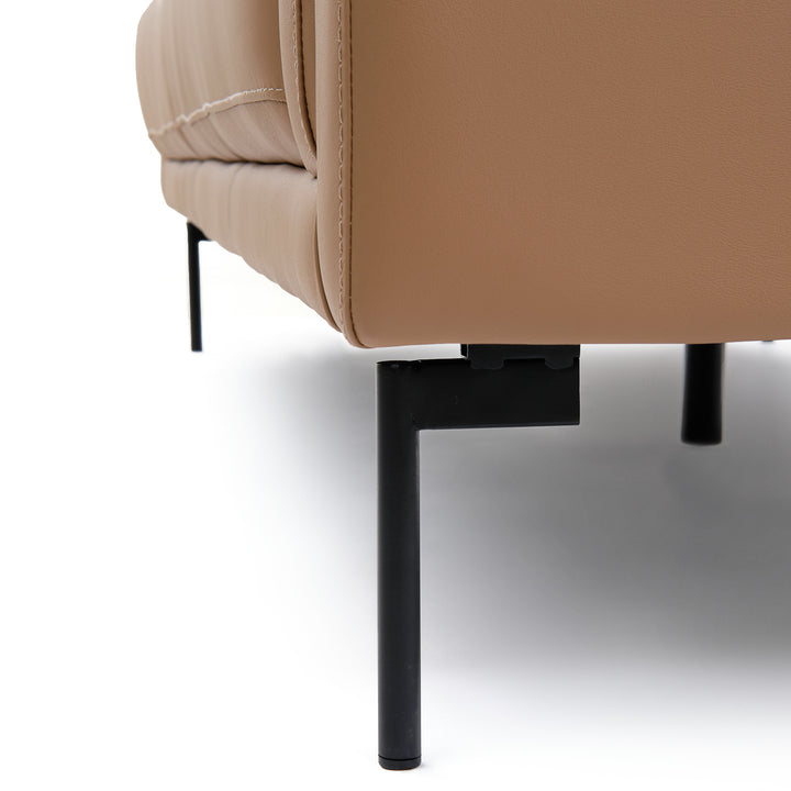 Everly Leather Sofa Cognac