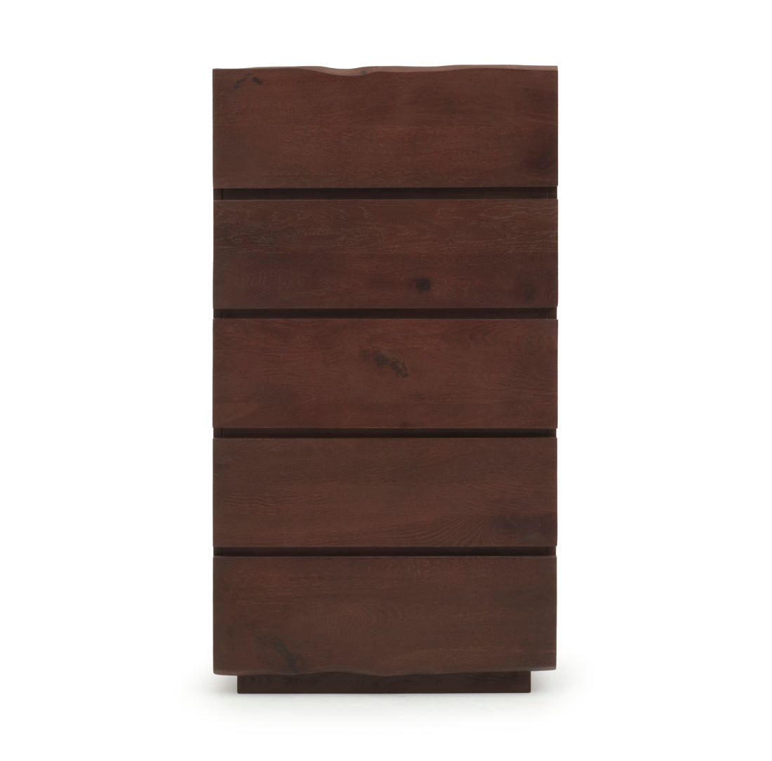 Noemi 5-Drawer Chest Dark Brown
