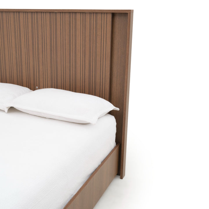Nitmo Queen Bed Dark Brown