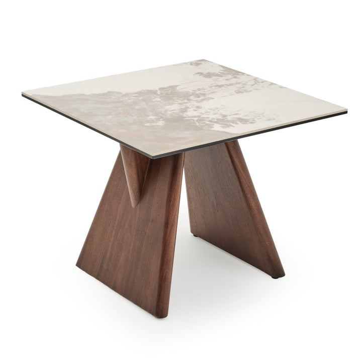 Emmeline Ceramic End Table Light Brown
