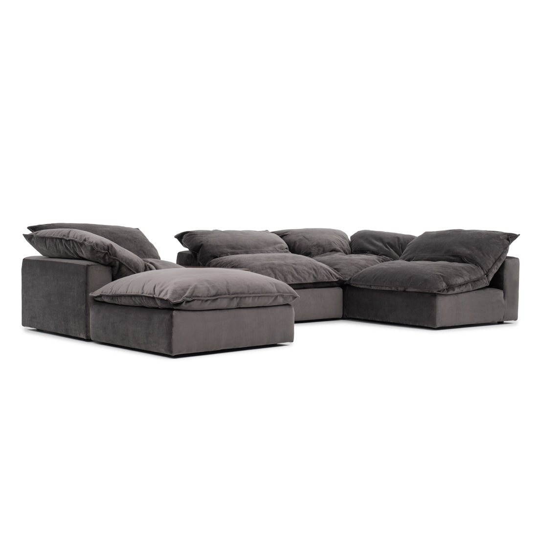 Nuage Fabric Modular Set Dark Grey
