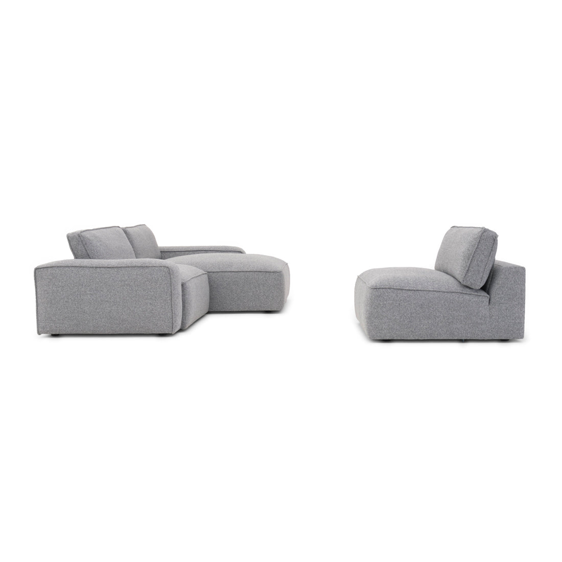 Nash Fabric Modular Set Dark Grey
