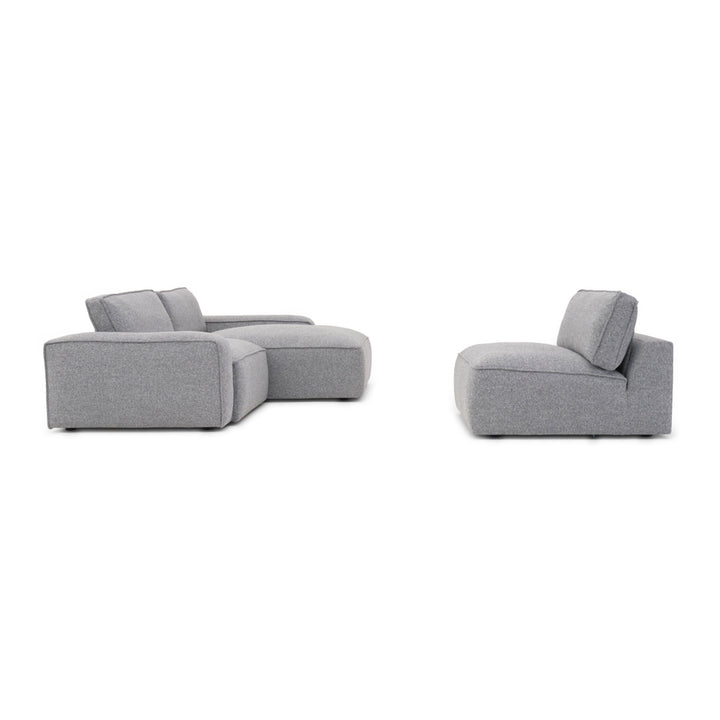 Nash Fabric Modular Set Dark Grey