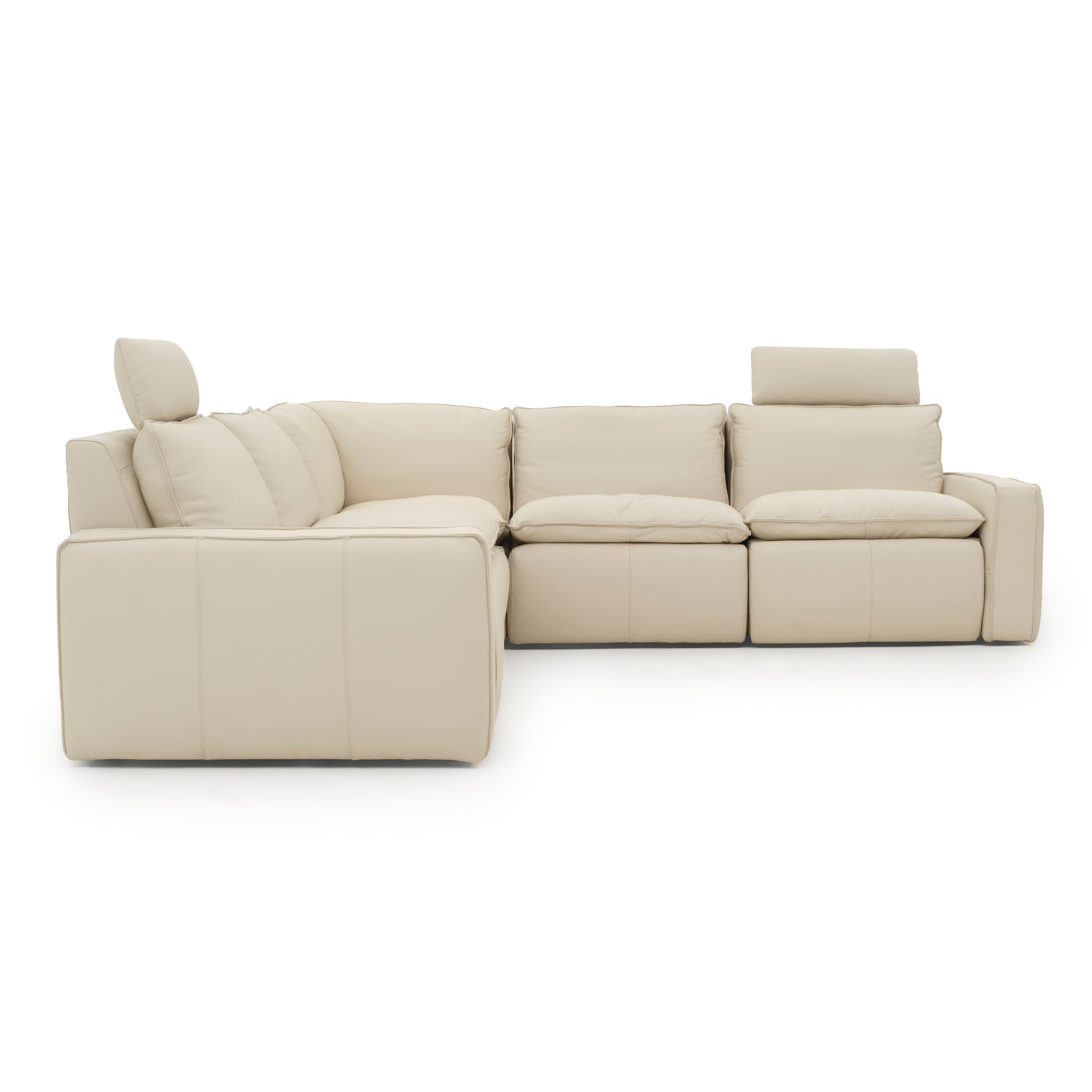Nadyna Leather Modular Set Beige