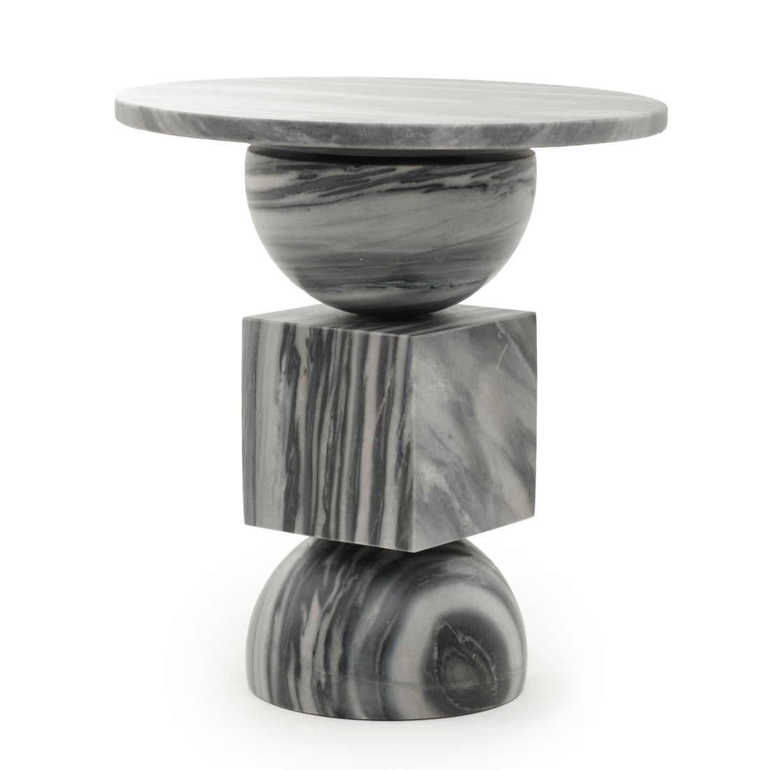 Walterina Marble Accent Table Dark Grey